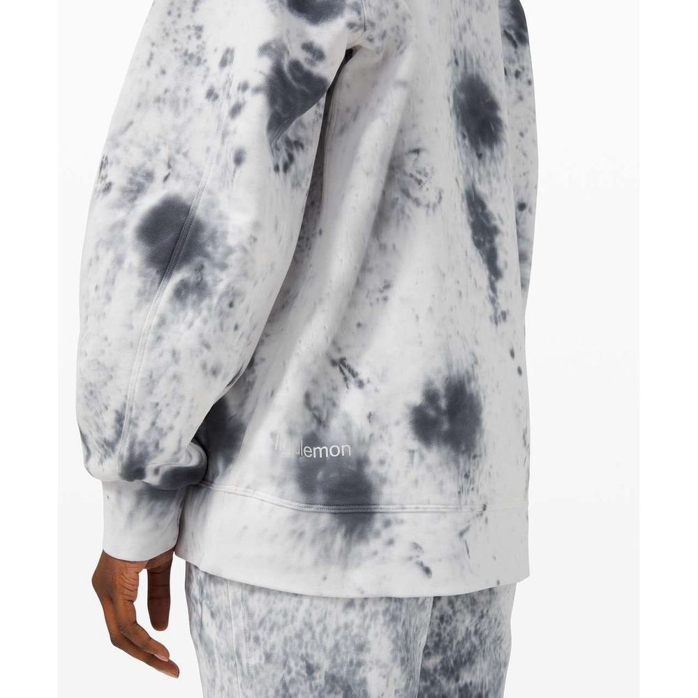 Lululemon Perfectly Oversized Crew *Tie Dye Marble Dye Classic Navy 6/8 - Picture 3 of 11